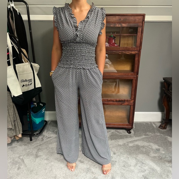 Max Studio Pants - Mac Studio Floral Jumpsuit